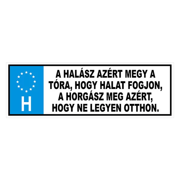 Šala Registarska tablica Ribar Zato Ide