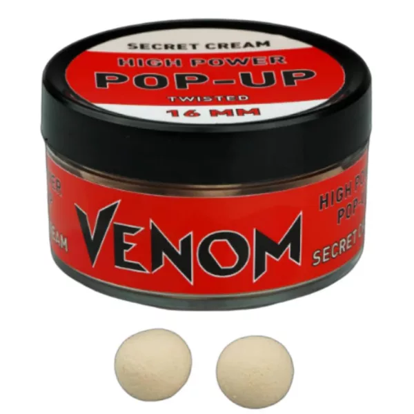 Venom High Power Pop-Up Boilie Secret Cream Bojla 16mm 45g