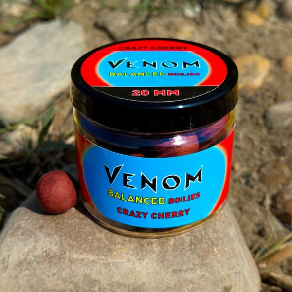 Feedermánia Venom Balanced Boilies Crazy Cherry 20mm Toneća Mamac za Udicu