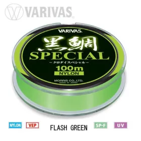   Varivas Kurodai Special Vep Mono Flash Green 100m #2 0,235mm Monofilna Glavna Struna