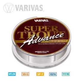   Varivas Super Trout Advance Nylon 100m 0,104mm 2lb Monofil Osnovna struna