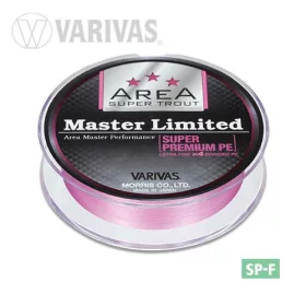   Varivas Trout Area Master Limited PE 75m #0,2 6,5lb Tournament Pink Pletena glavna struna