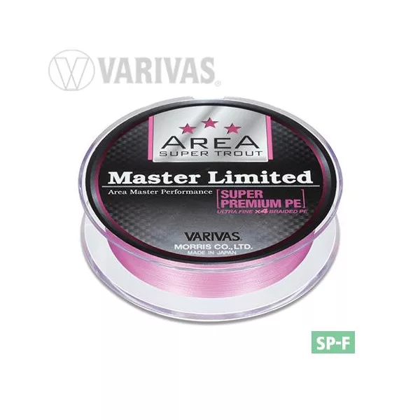 Varivas Trout Area Master Limited PE 75m #0,2 6,5lb Tournament Pink Pletena glavna struna