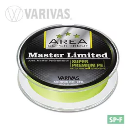   Varivas Trout Area Master Limited PE 75m #0,175 5,5lb Yellow Fluo Pletena Glavna Struna