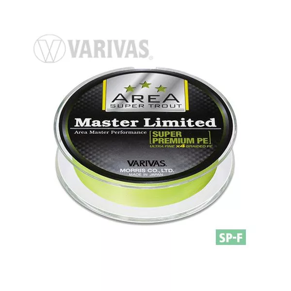 Varivas Trout Area Master Limited PE 75m #0,2 6,5lb Yellow Fluo Pletena glavna struna