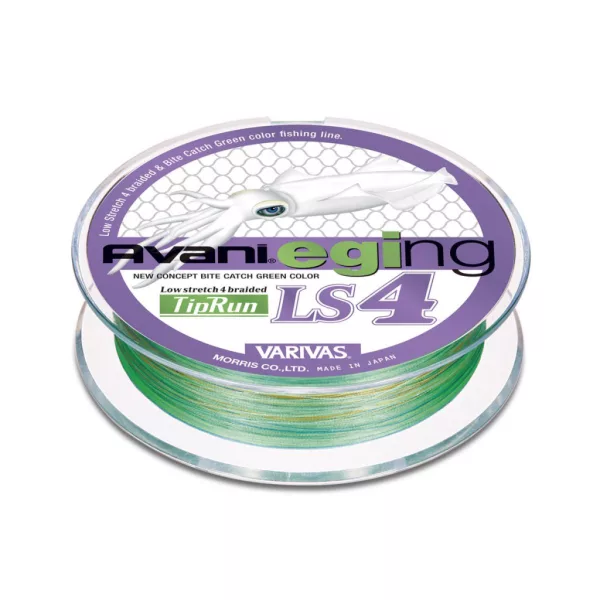 Varivas Avani Eging LS4 PE Tip Run 200m #0,4 8lb Marking Fluo Green Pletena glavna struna