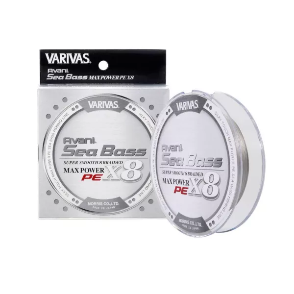 Varivas Sea Bass Max Power PE X8 150m #1,2 24,1lb Stealth Grey Pletena glavna struna