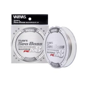   Varivas Sea Bass Max Power PE X8 150m #1,5 28,6lb Stealth Grey Pletena glavna struna