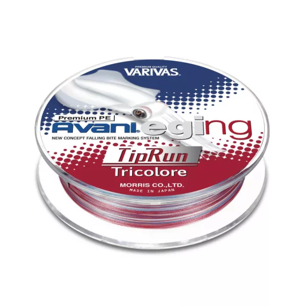 Varivas Avani Eging Tip Run Premium PE 150m #0,6 0,128mm 10,0lb Tricolore Pletena glavna struna
