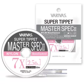   Varivas Super Tippet Master Spec ll Nylon 5X 50m 0,148mm 4,7lb Predvez za mušičarenje