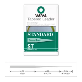   Varivas Suženi Predvez Tapered Leader Standard ST 7X 2,74m 0,104-0,48mm Predvez za mušičarenje