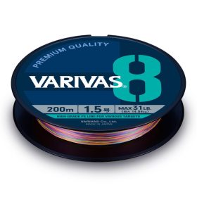  Varivas PE 8 Marking Edition 150m #1,5 0,205mm 31lb Vivid 5 Color Pletena Glavna Linija