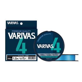   Varivas PE 4 Blue Edition 150m #1,2 0,185mm 21lb Water Blue Pletena glavna struna