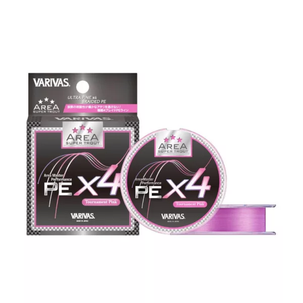 Varivas Super Pastrva Područje PE X4 Tournament Pink #0,3 75m 6,7lb Pletena Glavna Linija