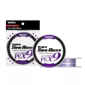   Varivas Avani Sea Bass Max Power PE X9 150m #1,2 25lb Bijela Ljubičasta Pletena Glavna Struna