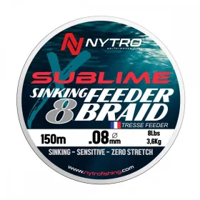 Nytro Sublime X8 Sinking Feeder Braid 0,10