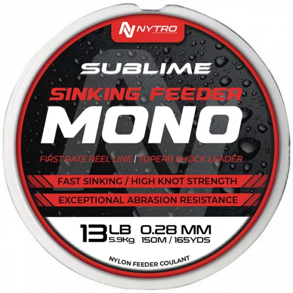 Nytro Sublime Sinking Feeder 0,28mm 150m Monofil Glavna struna