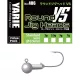 Yarie 406 Round VS Semi Barb 1/0 3,5gr Jig Glava 10kom