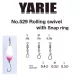 Yarie 529 Fast Snapring L 8,5lb Okretni zatvarač 4kom