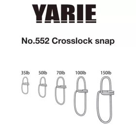 Yarie 552 Crosslock Snap 50lb Kopča 9kom