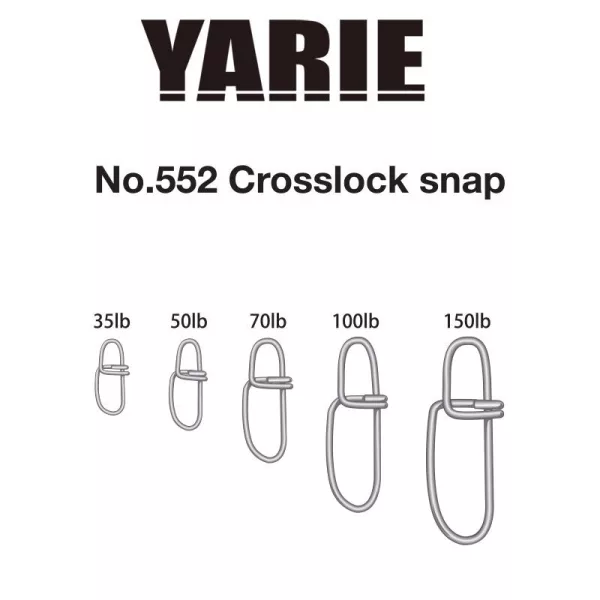 Yarie 552 Crosslock Snap 100lb Kopča 8kom