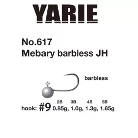 Yarie 617 Mebary Barbless 9 0,5gr Jig Glava 5kom
