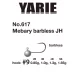 Yarie 617 Mebary Barbless 9 1,0gr Jig Glava 5 kom
