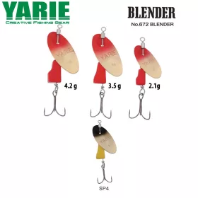 Yarie 672 Blender 2,1gr SP4 Black/Yellow Rotirajući mamac