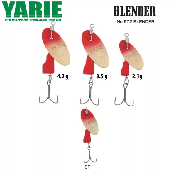 Yarie 672 Blender 4,2gr SP1 Red/Red Varalica