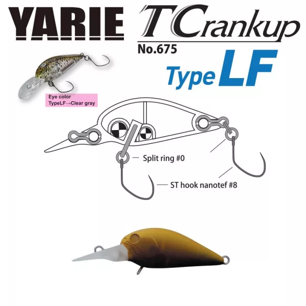 Yarie T-Crankup 675 Type LF 3,5cm 2,6gr C29 Tanba Edamame Vobler