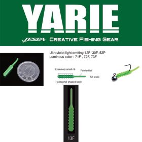   Yarie Amibaits 691 2,3cm 13F Prozirno zelena Guma Umjetni mamac 14kom