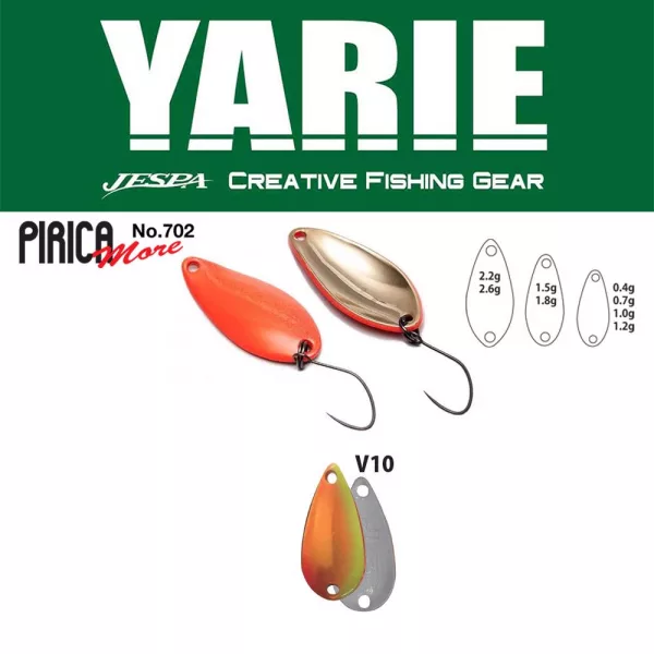 Yarie 702 Pirica More 1,0gr V10 Mix Orange Žlica Varalica