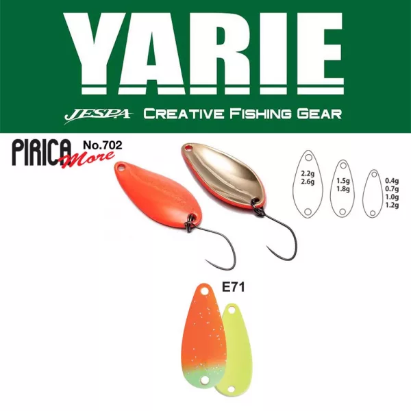 Yarie 702 Pirica More 1,5gr E71 AG Carrot Žlica varalica