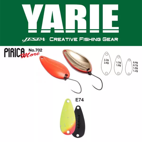 Yarie 702 Pirica More 1,5gr E74 Lemon Squash Žličasti Vobler