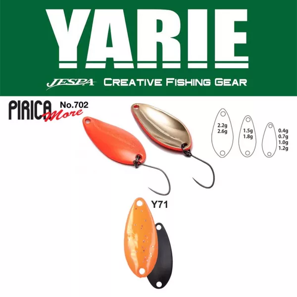Yarie 702 Pirica More 1,5gr Y71 Orange Žličasti Vobler