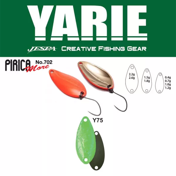 Yarie 702 Pirica More 1,5gr Y75 Green Hololumelume Žlica varalica