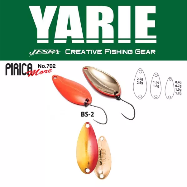 Yarie 702 Pirica More 1,8gr BS-2 Red/Gold Žlica varalica