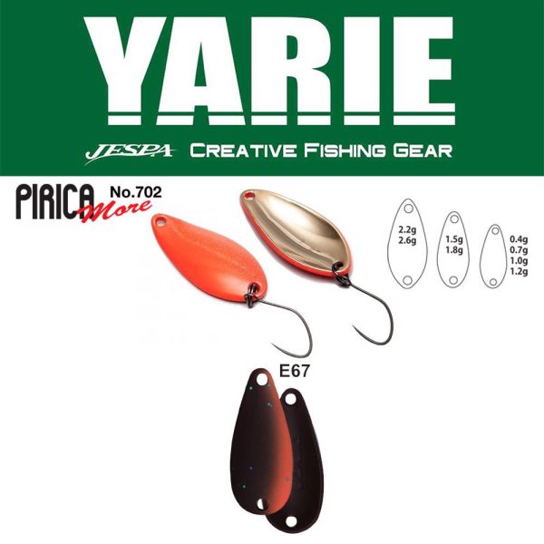 Yarie 702 Pirica More 2,2gr E67 Winner Brown Rotirajuća žlica