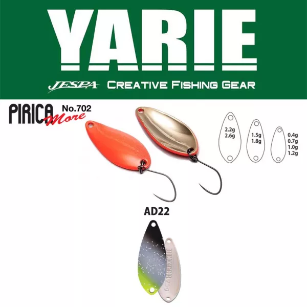Yarie 702 Pirica More 2,6gr AD22 Saber Silver Žlica varalica