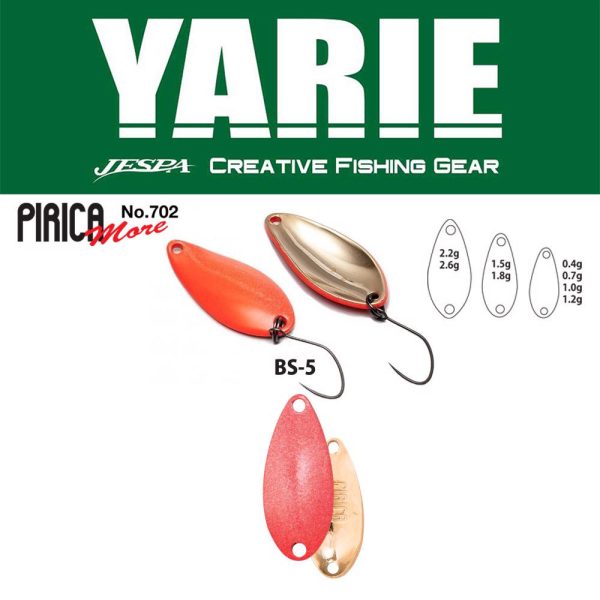 Yarie 702 Pirica More 2,6gr BS-5 Matte Red žlica varalica