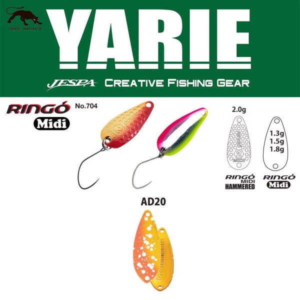 Yarie 704 Ringo Midi 1,8gr AD20 First Fire Žlica Varalica