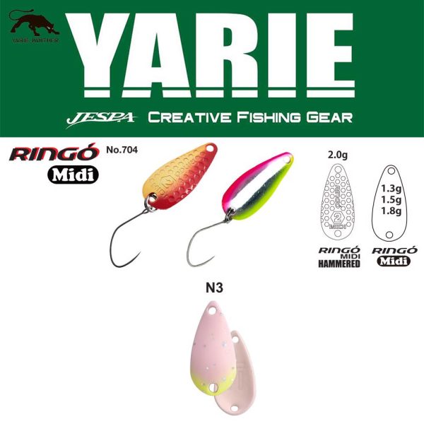 Yarie 704 Ringo Midi 1,8gr N3 Light Pink Glow Žlica varalica