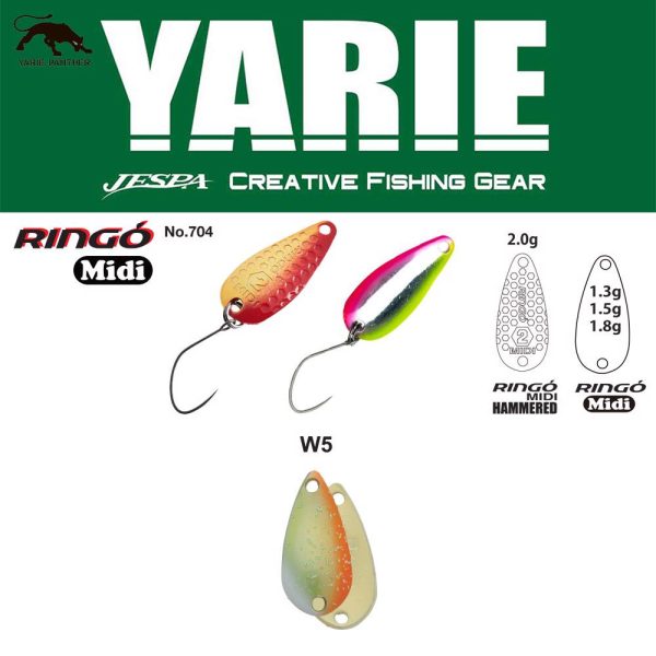 Yarie 704 Ringo Midi 1,8gr W5 Melon Short Žlica varalica