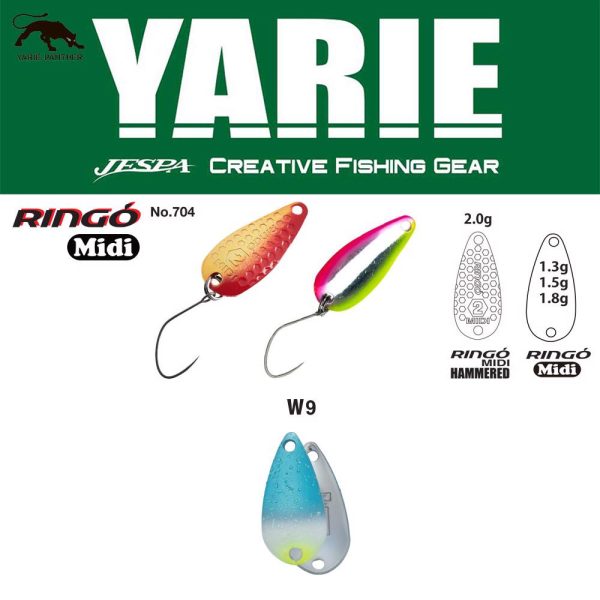 Yarie 704 Ringo Midi 1,8gr W9 Blues žlica varalica