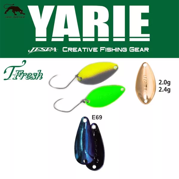 Yarie 708T T-Fresh 2,0gr E69 Fire Blue Žlica varalica