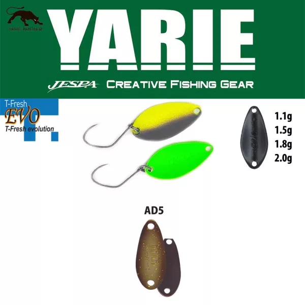 Yarie 710T T-Fresh Evo 1,1gr AD5 Algae Žlica Bljeskalica