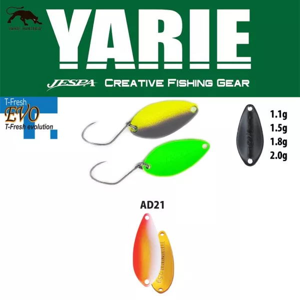 Yarie 710T T-Fresh Evo 1,5gr AD21 Uzakin Žlica Varalica