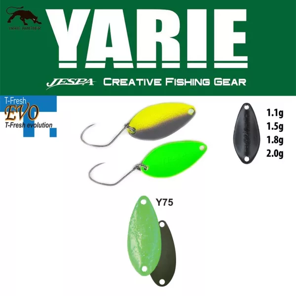 Yarie 710T T-Fresh Evo 2,0gr Y75 Green Hololume žlicasta varalica