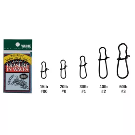 Yarie 809 Line Snap Black #2 40lb Kopča 11kom