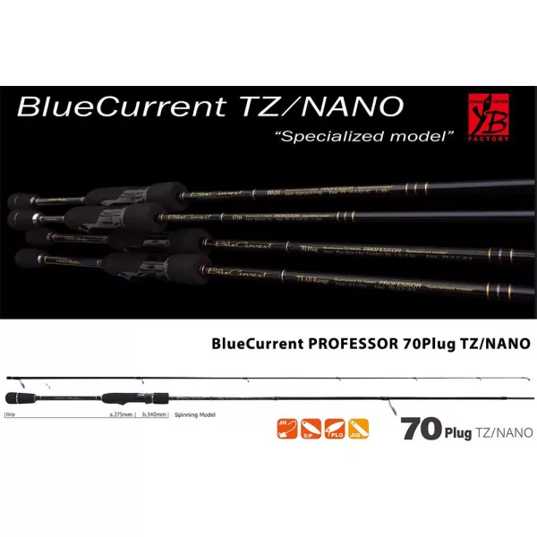 Yamaga Blanks Blue Current 70Plug TZ-Nano Professor 2,14m 7,8gr 2-dijelni štap za varaličarenje